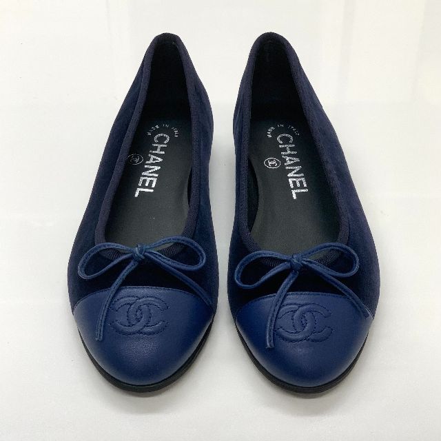 CHANEL - 4951 未使用 シャネル ベロア レザー ココマーク リボン