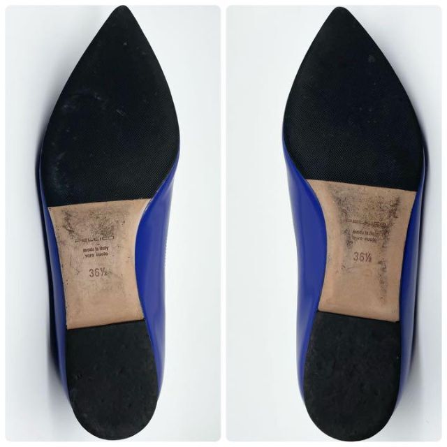 PELLICO(ペリーコ)の美品  PELLICO ペリーコ ANIMA アネッリ フラットパンプス　ブルー レディースの靴/シューズ(ハイヒール/パンプス)の商品写真