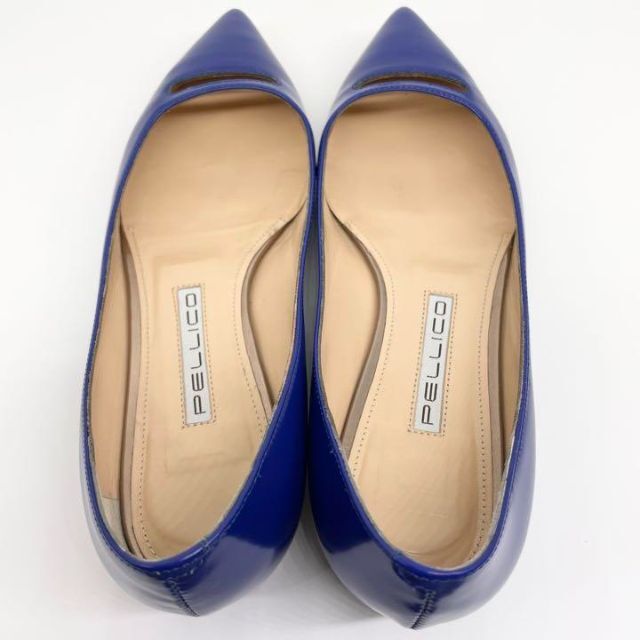 PELLICO(ペリーコ)の美品  PELLICO ペリーコ ANIMA アネッリ フラットパンプス　ブルー レディースの靴/シューズ(ハイヒール/パンプス)の商品写真