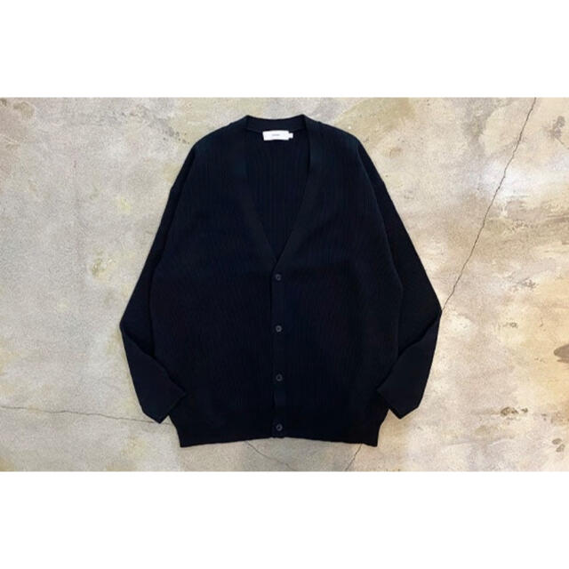 GraphpaperのHIGH DENSITY CARDIGAN 黒ATON