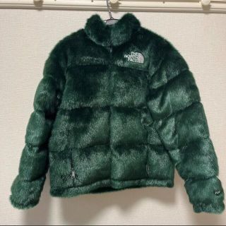 シュプリーム(Supreme)のthe north face supreme コラボ　ヌプシ　グリーン(ダウンジャケット)