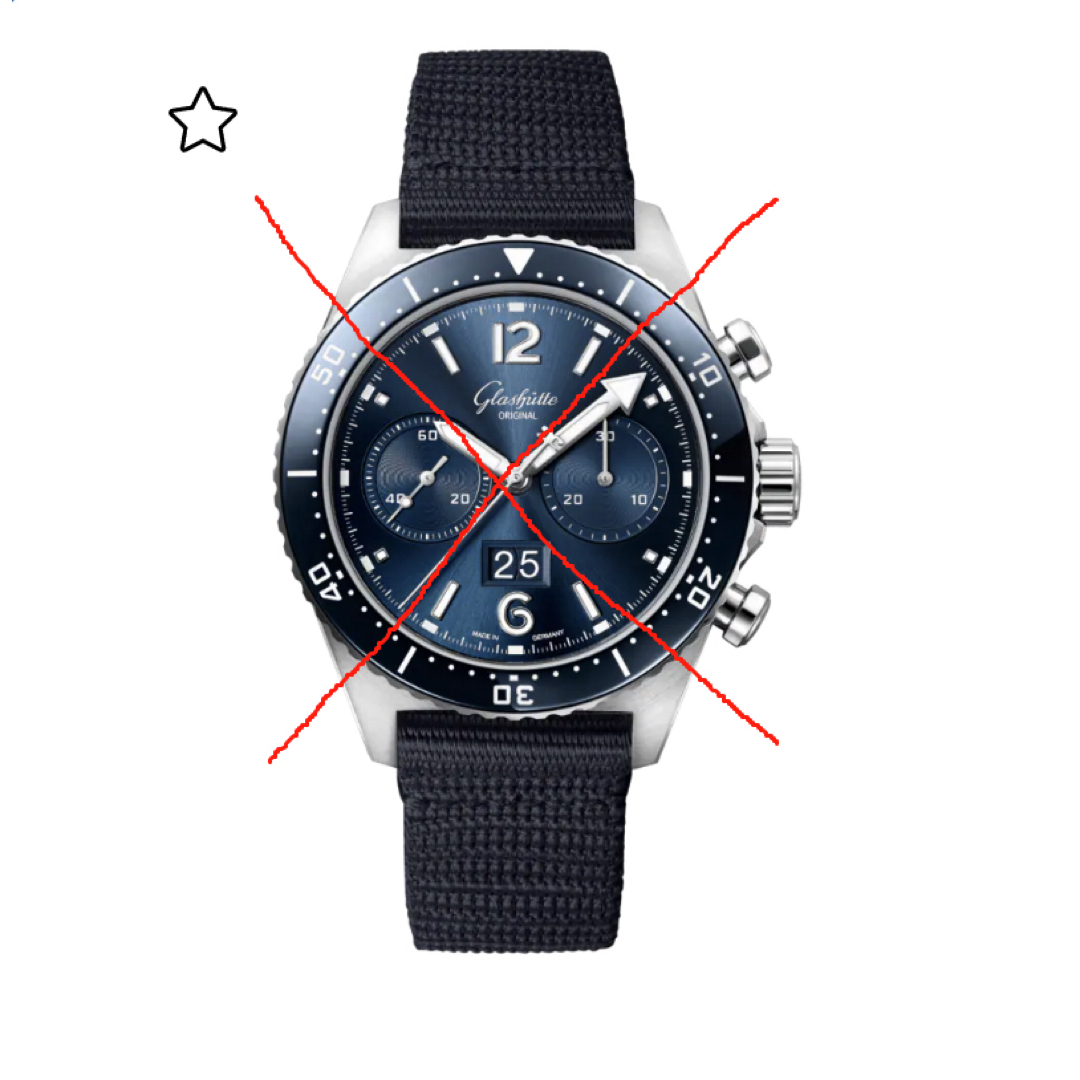 Glashutte Original(グラスヒュッテオリジナル)のグラスヒュッテオリジナル　SEAQパノラマデイト用ベルト メンズの時計(腕時計(アナログ))の商品写真