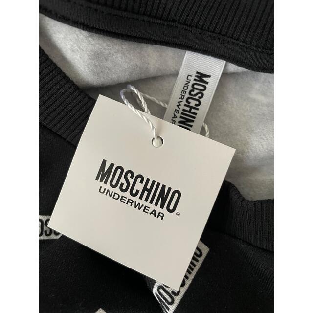 MOSCHINO(モスキーノ)の【新品】MOSCHINO  ブラック スウェット 薄手トレーナー レディースのトップス(トレーナー/スウェット)の商品写真