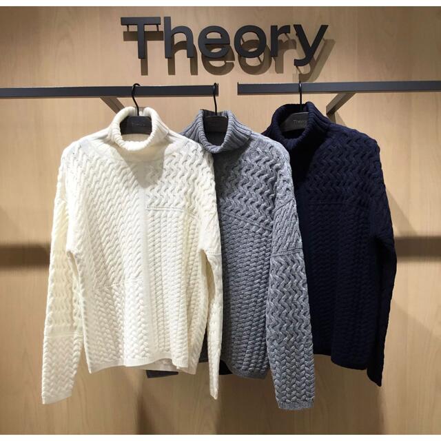 Theory 20aw ケーブル編みプルオーバーニットレディース