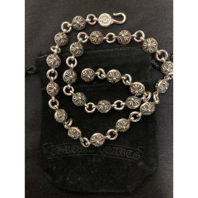 Chrome Hearts(クロムハーツ)の【希少】クロムハーツ　クロスボールネックレス#02 メンズのアクセサリー(ネックレス)の商品写真