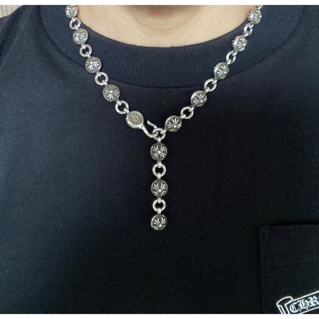 Chrome Hearts(クロムハーツ)の【希少】クロムハーツ　クロスボールネックレス#02 メンズのアクセサリー(ネックレス)の商品写真