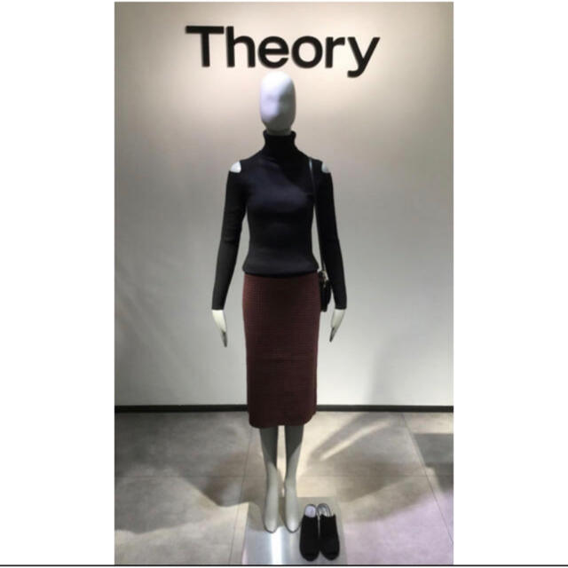 Theory 千鳥柄ニット\u0026 千鳥柄スカート セットアップTheo