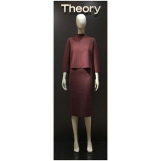 Theory 千鳥柄ニット\u0026 千鳥柄スカート セットアップ