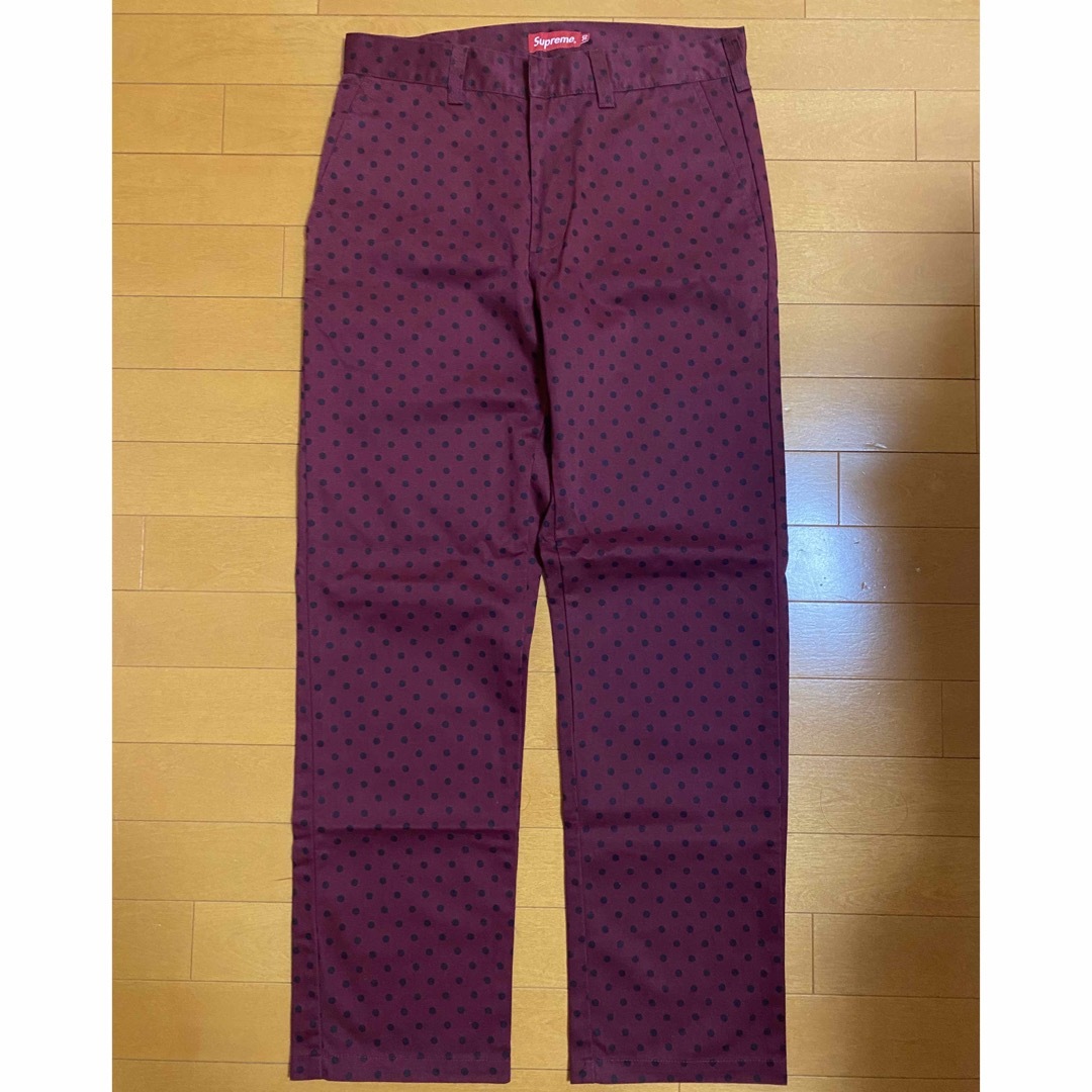 18aw supreme work pants polka dot 30