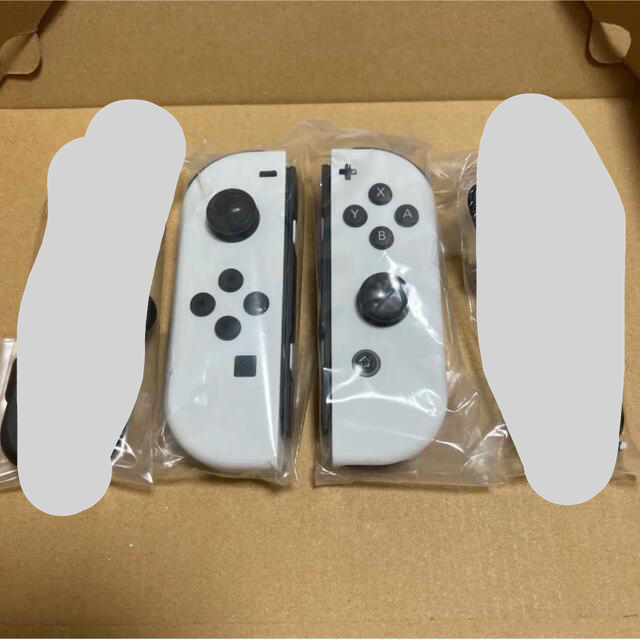 Nintendo Switch(ニンテンドースイッチ)の有機ELモデルSwitchに付属されていた Joy-Conホワイト、 エンタメ/ホビーのゲームソフト/ゲーム機本体(その他)の商品写真