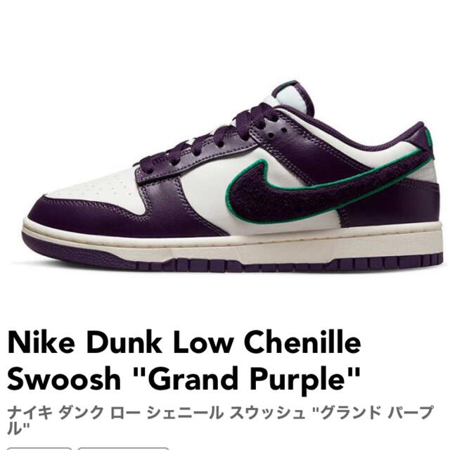 NIKE DUNK LOW RETRO Grand Purple 25cm メンズの靴/シューズ(スニーカー)の商品写真