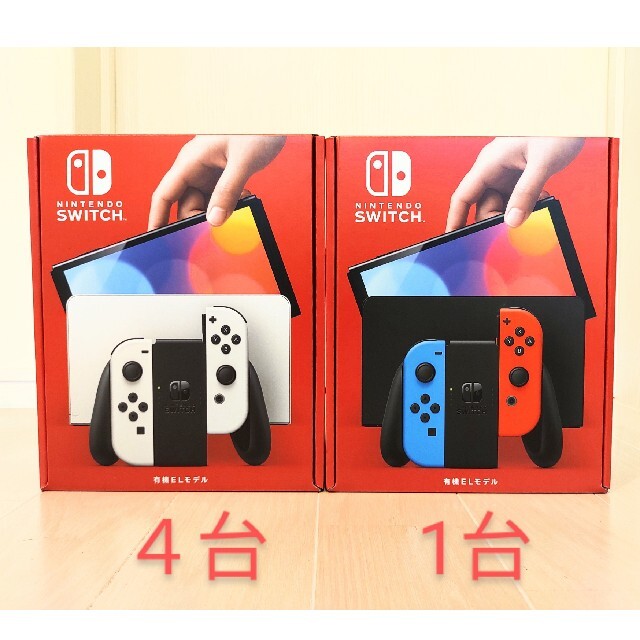 注目の Nintendo 新品未開封 任天堂スイッチ有機ELモデル ネオン1台