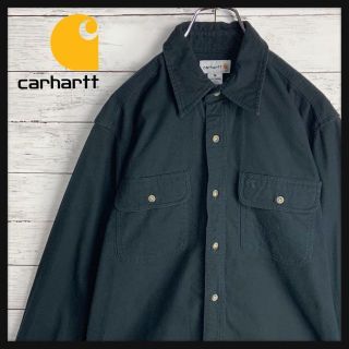 カーハート(carhartt)の【定番デザイン】カーハート ワンポイントロゴ刺繍入り厚手長袖シャツ(シャツ)