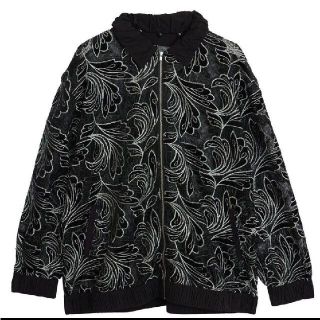 アメリヴィンテージ(Ameri VINTAGE)の着１回  EVELYN LACE BLOUSONブラック(ブルゾン)