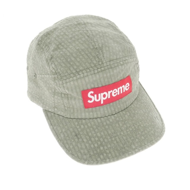 シュプリーム Supreme 22SS Washed Seersucker Camp Cap シアサッカー キャンプキャップ 帽子【サイズ－】【メンズ】