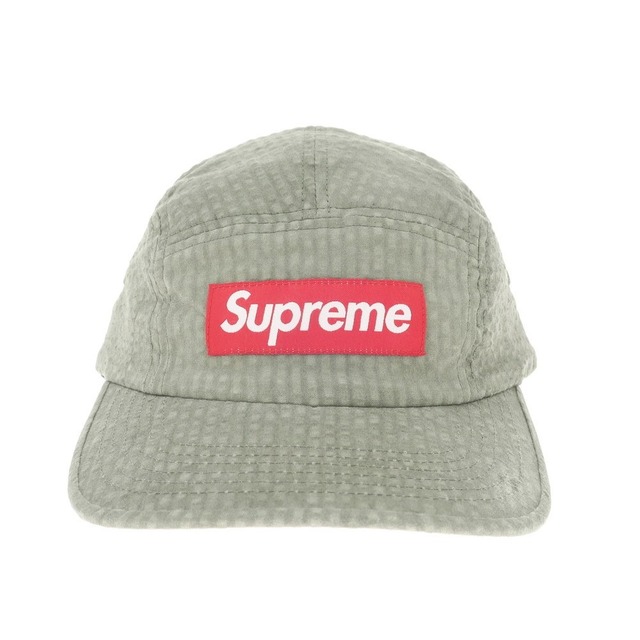 シュプリーム Supreme 22SS Washed Seersucker Camp Cap シアサッカー キャンプキャップ 帽子【サイズ－】【メンズ】