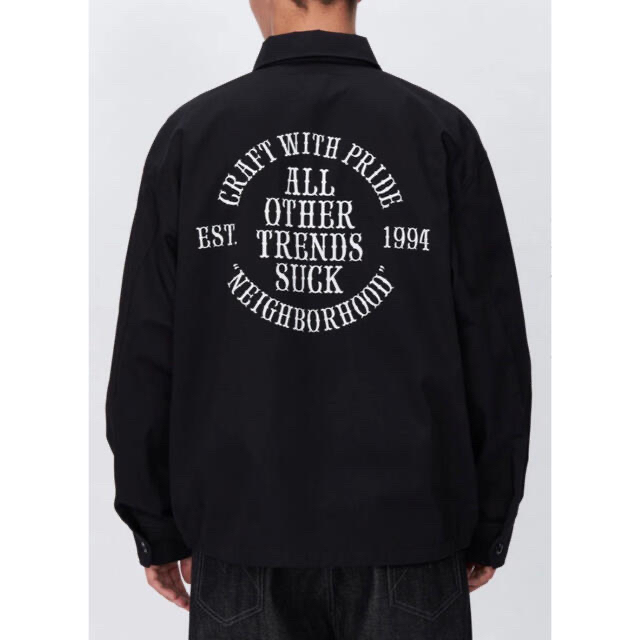 NEIGHBORHOOD - 新品 NEIGHBORHOOD FRONT ZIP JK . EC /ブラックの通販