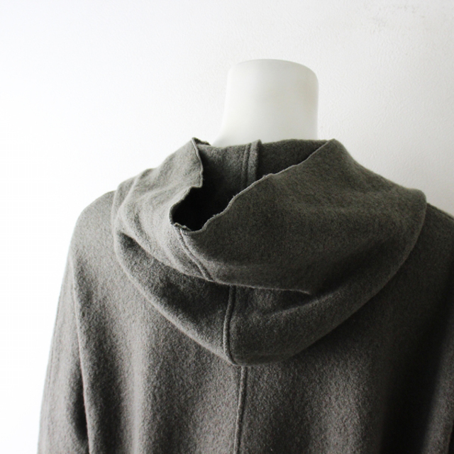 定番 人気アイテム evam eva エヴァムエヴァ press wool hooded coat