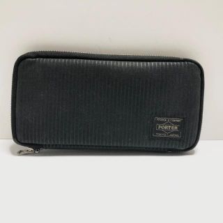 ポーター(PORTER)のポーター 長財布 - 黒×ダークグレー(財布)