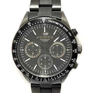 アヴィレックス(AVIREX)のアビレックス 腕時計 - AX006M メンズ 黒(その他)