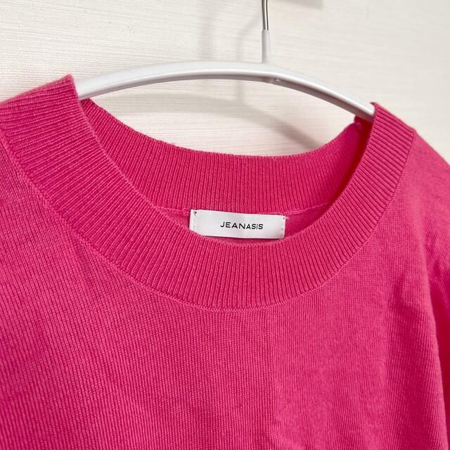 JEANASIS(ジーナシス)のジーナシス　ピンク　薄手ニット レディースのトップス(ニット/セーター)の商品写真