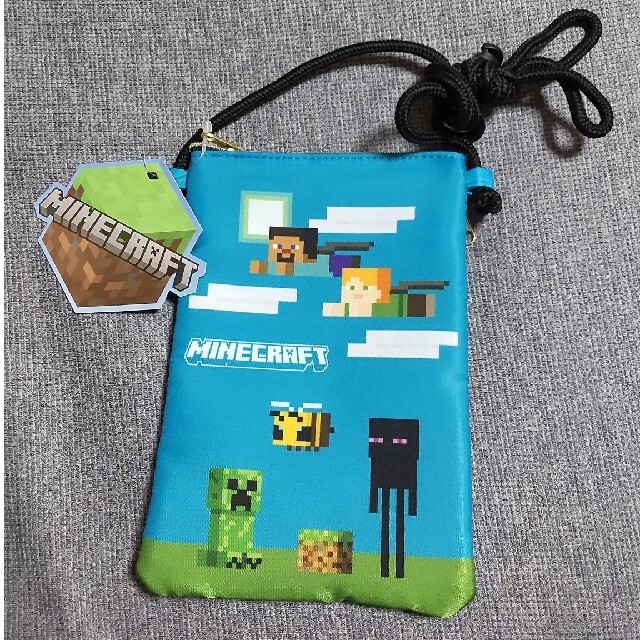 【新品】Minecraft　縦型ネックポーチ エンタメ/ホビーのおもちゃ/ぬいぐるみ(キャラクターグッズ)の商品写真