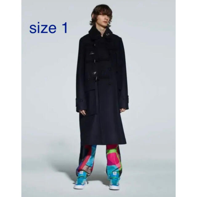 sacai(サカイ)のsacai 21aw Wool Melton Coat メンズのジャケット/アウター(ダッフルコート)の商品写真