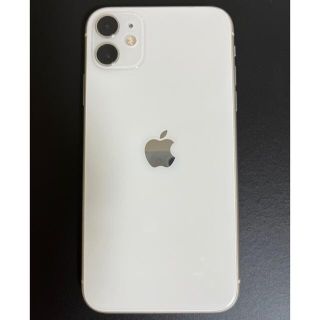 アイフォーン(iPhone)のiPhone11　128GB　ホワイト(スマートフォン本体)