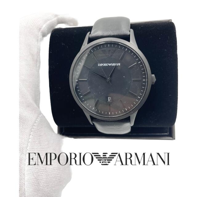 【箱付き新品】エンポリオアルマーニ 腕時計　マットブラック | フリマアプリ ラクマ