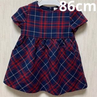 ザラキッズ(ZARA KIDS)のzara baby 86cmチェックワンピース(ワンピース)