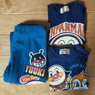 バンダイ(BANDAI)のアンパンマン　子供服上下セット(Tシャツ/カットソー)