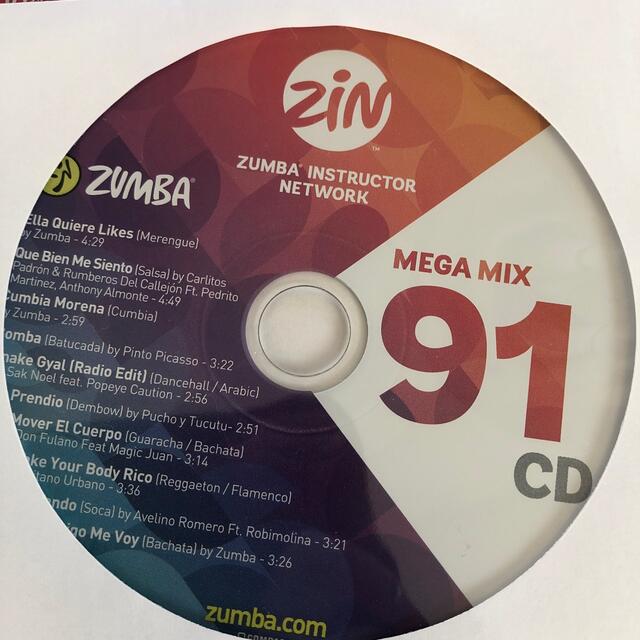 Zumba(ズンバ)のズンバメガミックス91CD エンタメ/ホビーのCD(クラブ/ダンス)の商品写真