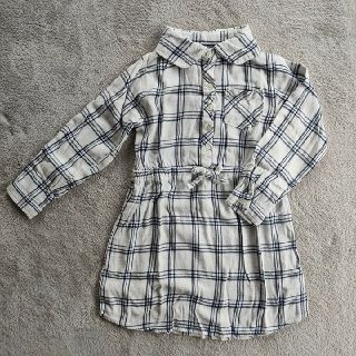 ベビーギャップ(babyGAP)のキッズ シャツ風ワンピース 110cm チェック柄 女の子(ワンピース)