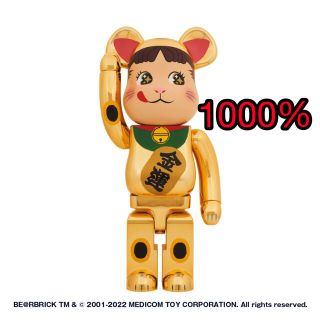 ベアブリック(BE@RBRICK)のBE＠RBRICK 招き猫 ペコちゃん 金運 金メッキ 1000%(その他)