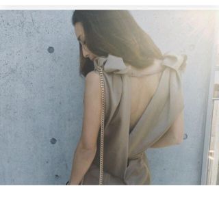 アメリヴィンテージ(Ameri VINTAGE)のameri rose shoulder drape dress(ロングワンピース/マキシワンピース)