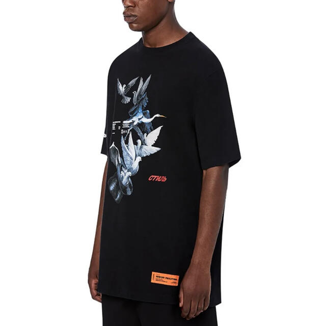 へロンプレストン　tシャツ　半袖　HERON PRESTON オフホワイト