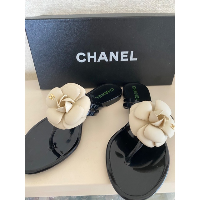 専用　CHANEL ☆シャネル　カメリアビーチサンダル　サイズ36