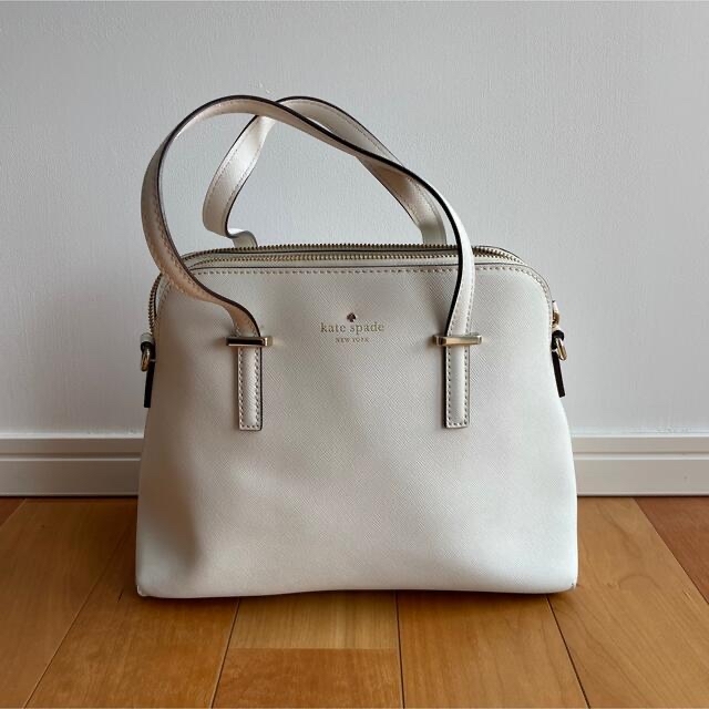kate spade new york - ケートスペード 白 ショルダー付きバッグの通販