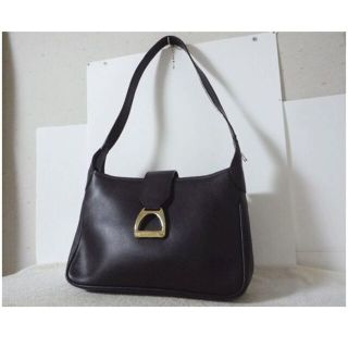 ランセル(LANCEL)の良品　ランセル　LANCEL　ダークブラウン　レザー　肩掛けショルダーバッグ(ショルダーバッグ)