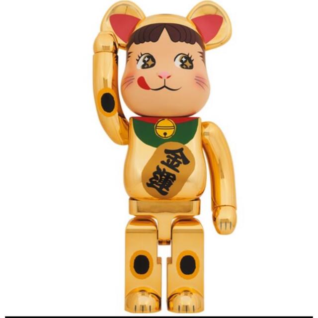 フィギュア招き猫　ペコちゃん　金メッキ　1000%