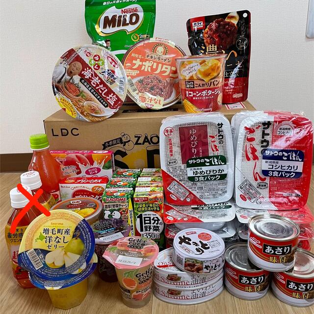 非常食 保存食 合計38点 食品/飲料/酒の加工食品(レトルト食品)の商品写真