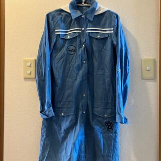 ブルークロス(bluecross)のセール　ブルークロス　美品フード付ロングシャツ　シャツワンピ LL170(Tシャツ/カットソー)