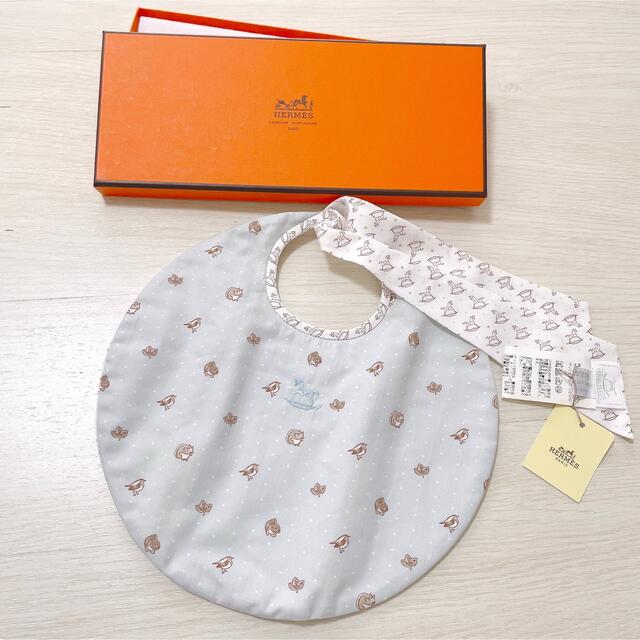 ☆新品未使用☆ HERMES エルメス ベビー スタイ 独特の素材 noxcapital.de