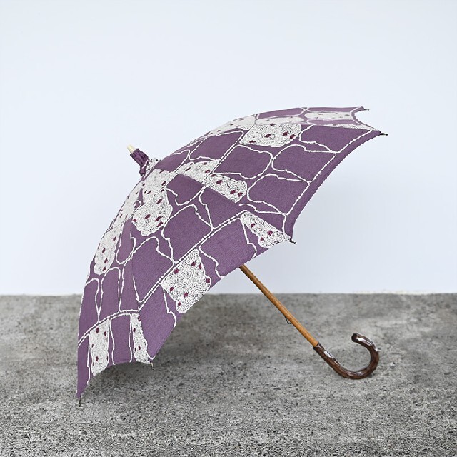 イイダ傘店 日傘 ぶどうパン(ムラサキ) 45cm 【破格値下げ】 51.0