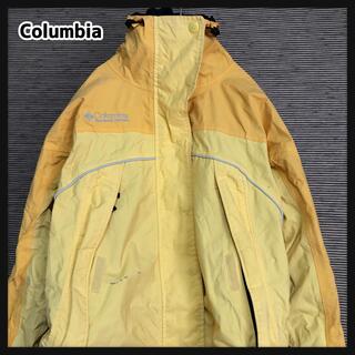コロンビア(Columbia)の【コロンビア】マウンテンパーカー　レインジャケット　黄色　刺繍ロゴ　□5(その他)