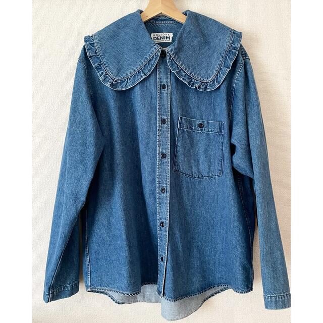 直営通販サイト HOLIDAY PURITAN COLLAR DENIM SHIRT www.obattabetta.jp