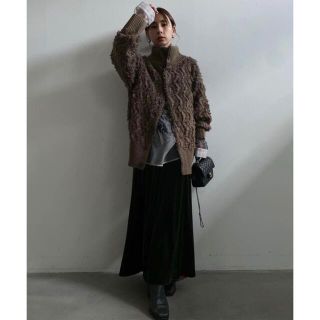 アメリヴィンテージ(Ameri VINTAGE)のAmeri VINTAGE 2WAY FLUFFY FRINGE KNIT(ニット/セーター)