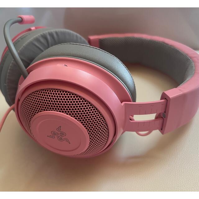 Razer(レイザー)のRazer KRAKEN 2019 QUARTZ PINK スマホ/家電/カメラのオーディオ機器(ヘッドフォン/イヤフォン)の商品写真