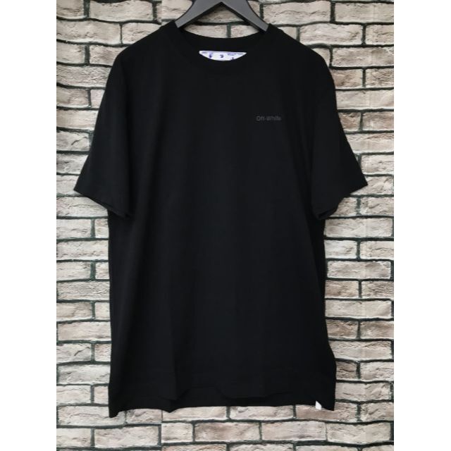 オフホワイト★PERMANENT DIAG TAB バイアスロゴプリントTシャツ 1