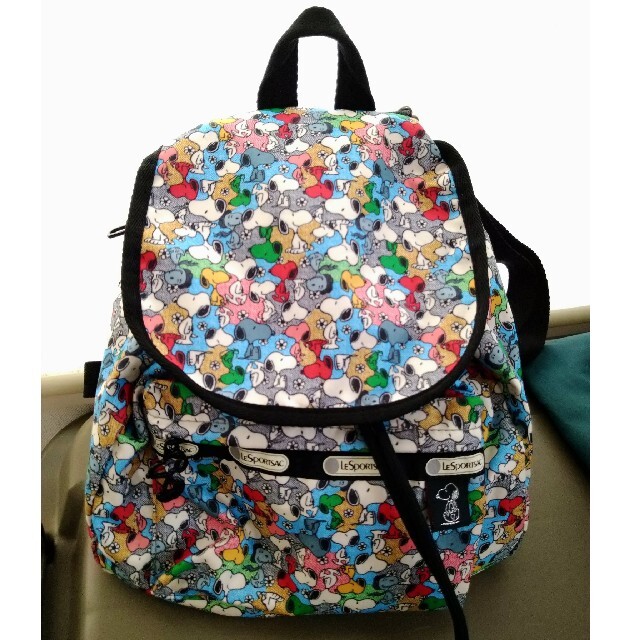 美品 LeSportsac レスポートサックSNOOPYコラボミニリュック